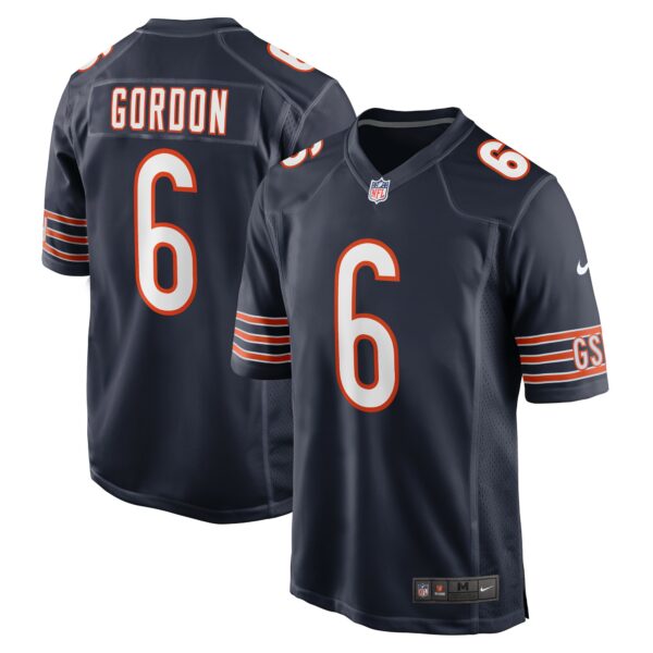 Men’s Chicago Bears Kyler Gordon Nike Navy Game Player Jersey