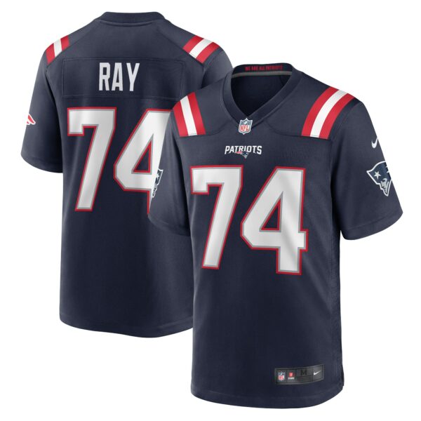 Men’s New England Patriots LaBryan Ray Nike Navy Game Player Jersey