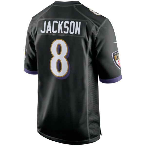 Men’s Baltimore Ravens Lamar Jackson Nike Black Game Jersey