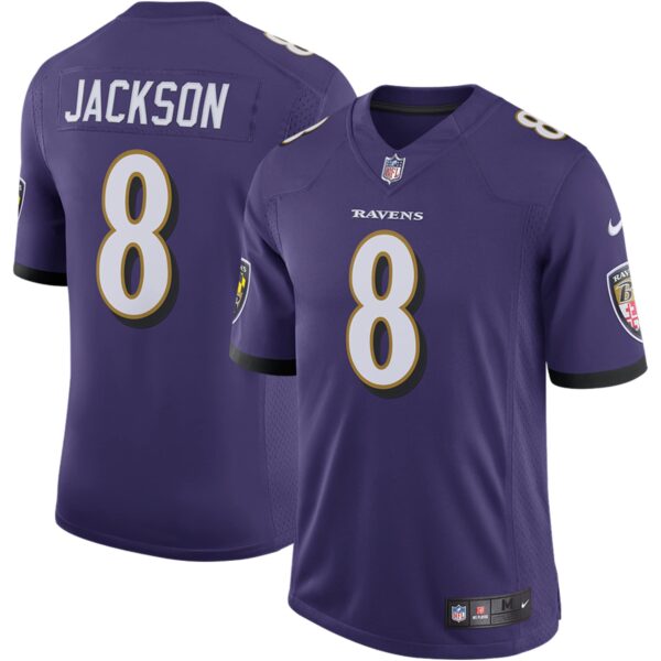 Men’s Baltimore Ravens Lamar Jackson Nike Purple Speed Machine Limited Jersey