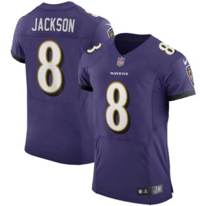 Men's Baltimore Ravens Lamar Jackson Nike Purple Vapor Elite Player Jersey