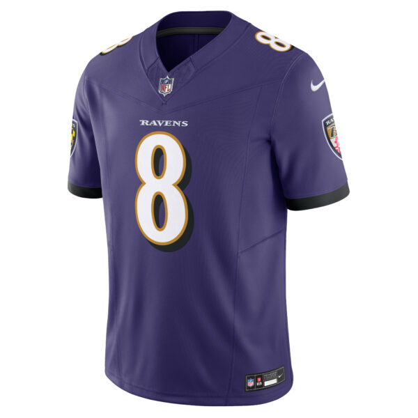 Men’s Baltimore Ravens Lamar Jackson Nike Purple Vapor F.U.S.E. Limited Jersey