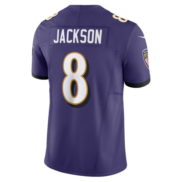 Men’s Baltimore Ravens Lamar Jackson Nike Purple Vapor F.U.S.E. Limited Jersey