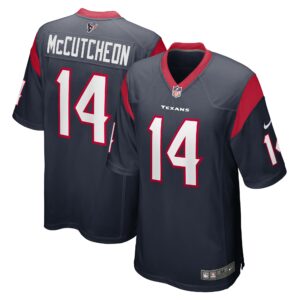 Men's Houston Texans Lance McCutcheon Nike Navy Team Game Jersey