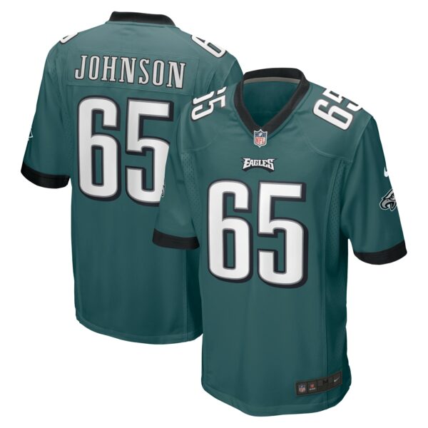 Men’s Philadelphia Eagles Lane Johnson Nike Midnight Green Game Jersey