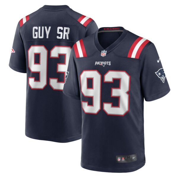 Men’s New England Patriots Lawrence Guy Nike Navy Team Game Jersey