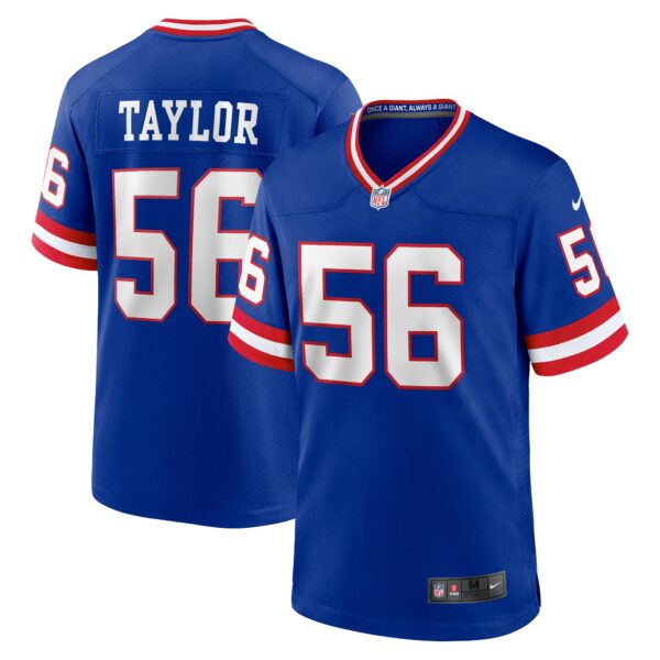 Men’s New York Giants Lawrence Taylor Nike Royal Classic Retired Player Game Jersey