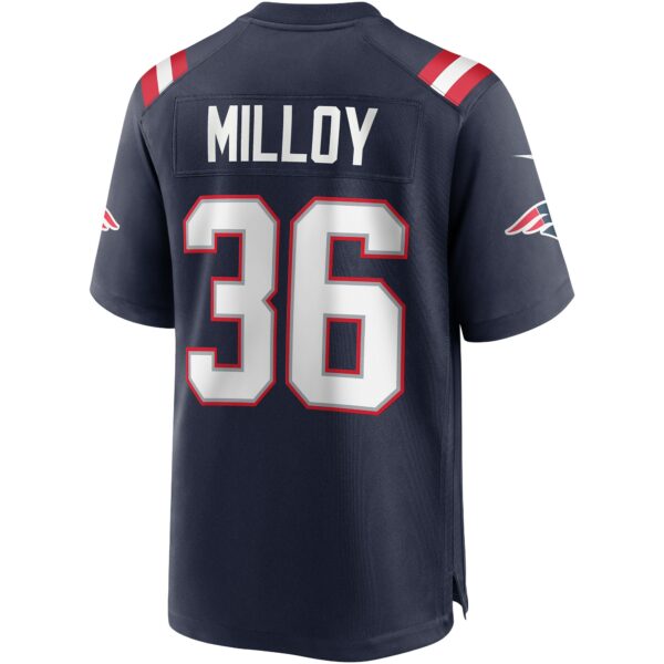 Men’s New England Patriots Lawyer Milloy Nike Navy Game Retired Player Jersey