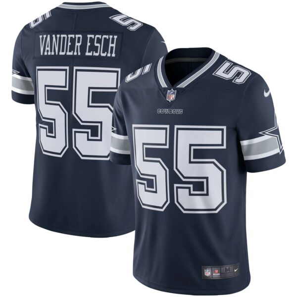 Men’s Dallas Cowboys Leighton Vander Esch Nike Navy Vapor Limited Jersey