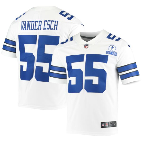 Men’s Dallas Cowboys Leighton Vander Esch Nike White 60th Anniversary Limited Jersey