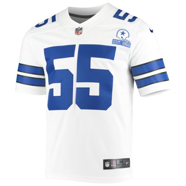 Men’s Dallas Cowboys Leighton Vander Esch Nike White 60th Anniversary Limited Jersey