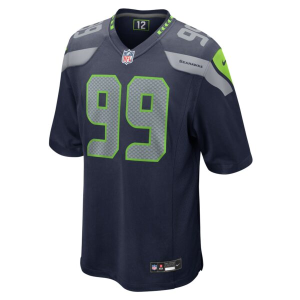 Men’s Seattle Seahawks Leonard Williams Nike College Navy Game Jersey