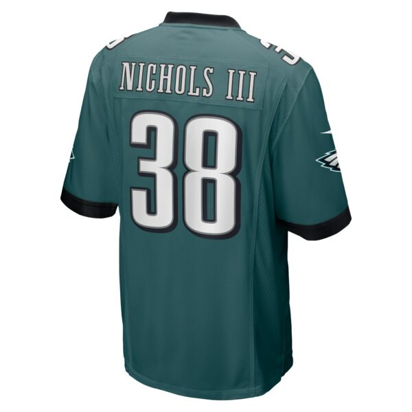 Men’s Philadelphia Eagles Lew Nichols III Nike Midnight Green Game Jersey