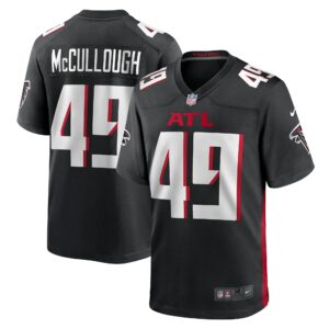 Men's Atlanta Falcons Liam McCullough Nike Black Team Game Jersey