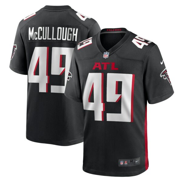 Men’s Atlanta Falcons Liam McCullough Nike Black Team Game Jersey