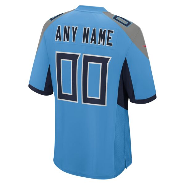 Men’s Tennessee Titans Nike Light Blue Alternate Custom Game Jersey