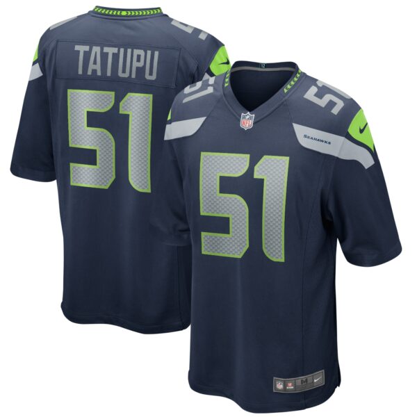 Men’s Seattle Seahawks Lofa Tatupu Nike College Navy Game Retired Player Jersey