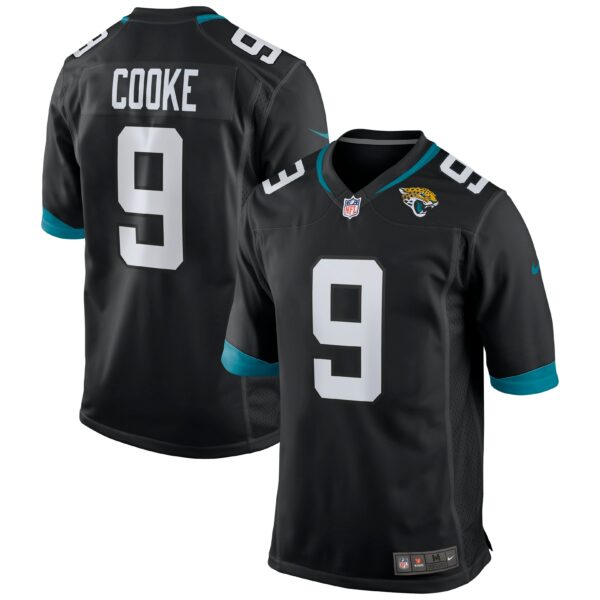 Men’s Jacksonville Jaguars Logan Cooke Nike Black Game Jersey