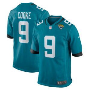 Men's Jacksonville Jaguars Logan Cooke Nike Teal Game Jersey