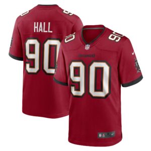 Men's Tampa Bay Buccaneers Logan Hall Nike Red Game Player Jersey