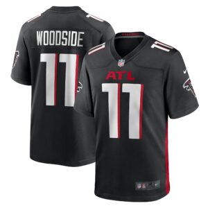 Men's Atlanta Falcons Logan Woodside Nike Black Team Game Jersey