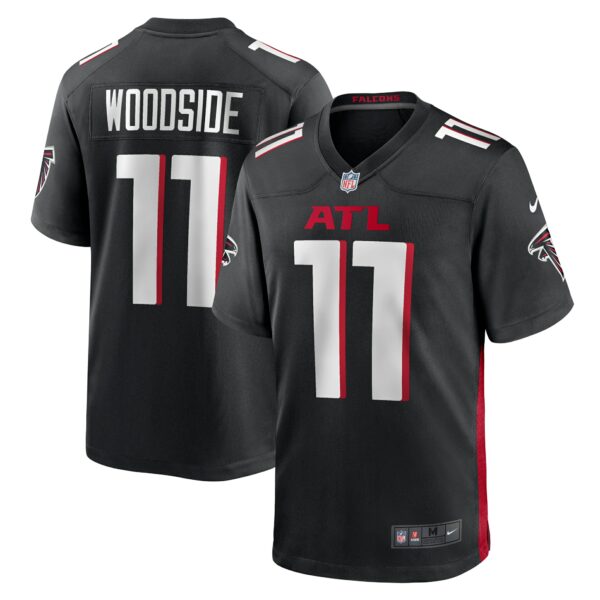 Men’s Atlanta Falcons Logan Woodside Nike Black Team Game Jersey