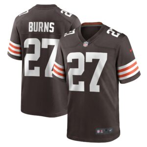 Men's Cleveland Browns Lorenzo Burns Nike Brown Team Game Jersey