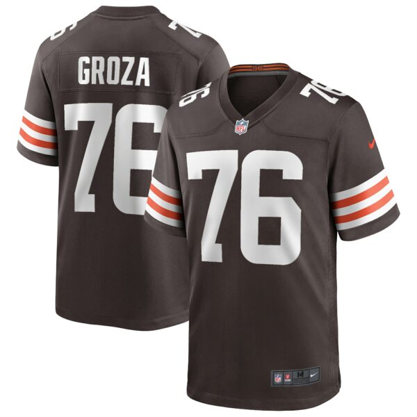 Men’s Cleveland Browns Lou Groza Nike Brown Game Retired Player Jersey