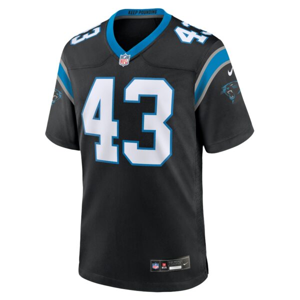 Men’s Carolina Panthers Luiji Vilain Nike Black Game Jersey