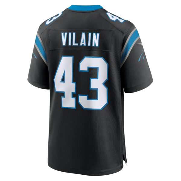 Men’s Carolina Panthers Luiji Vilain Nike Black Game Jersey