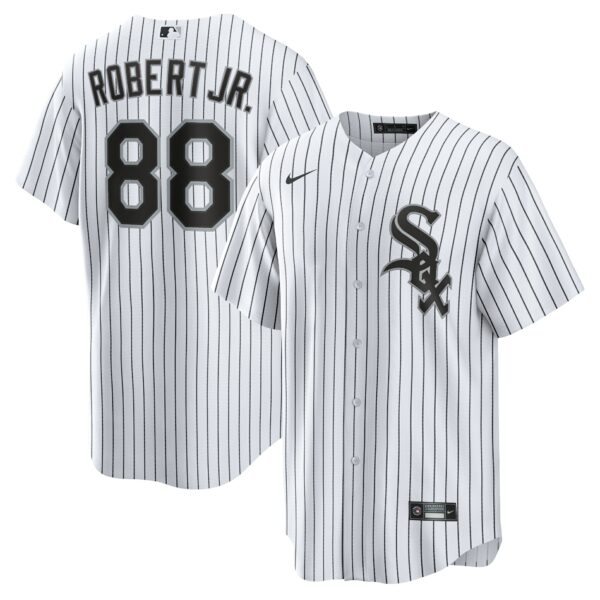 Men’s Chicago White Sox Luis Robert Nike White Replica Player Name Jersey