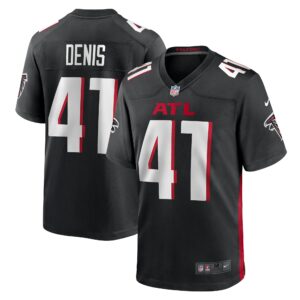 Men's Atlanta Falcons Lukas Denis Nike Black Game Jersey