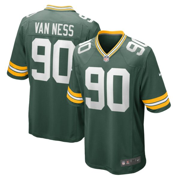 Men’s Green Bay Packers Lukas Van Ness Nike Green 2023 NFL Draft First Round Pick Game Jersey