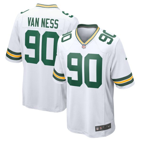 Men’s Green Bay Packers Lukas Van Ness Nike White Game Jersey