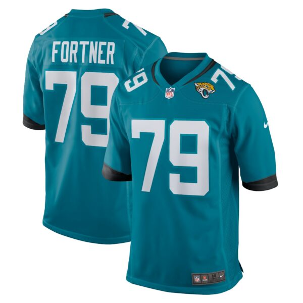 Men’s Jacksonville Jaguars Luke Fortner Nike Teal Game Jersey