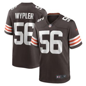 Men's Cleveland Browns Luke Wypler Nike Brown Team Game Jersey