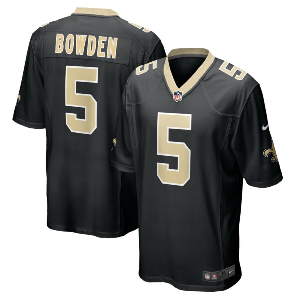 Men’s New Orleans Saints Lynn Bowden Jr. Nike Black Team Game Jersey