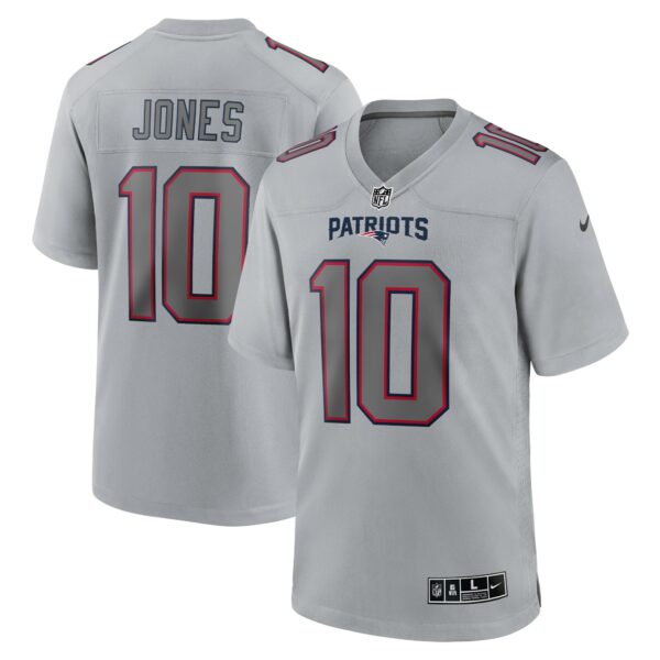 Men’s New England Patriots Mac Jones Nike Gray Atmosphere Fashion Game Jersey