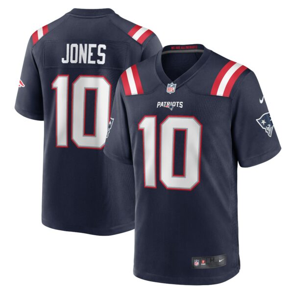 Men’s New England Patriots Mac Jones Nike Navy Game Jersey