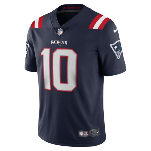 Men’s New England Patriots Mac Jones Nike Navy Vapor Limited Jersey