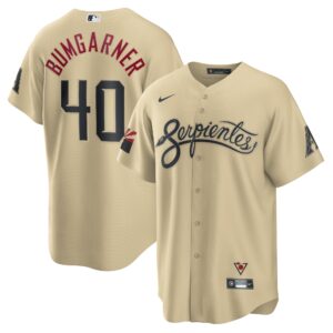 Men's Arizona Diamondbacks Madison Bumgarner Nike Sand City Connect Replica Player Jersey