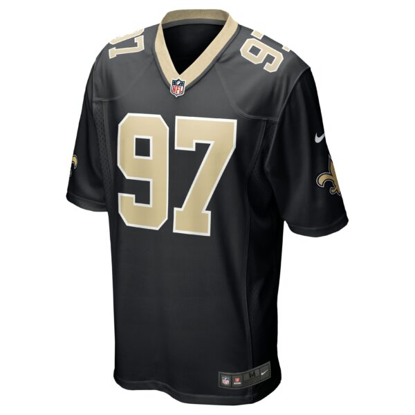 Men’s New Orleans Saints Malcolm Roach Nike Black Team Game Jersey