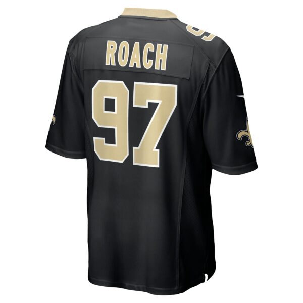 Men’s New Orleans Saints Malcolm Roach Nike Black Team Game Jersey