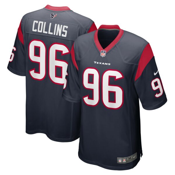 Men’s Houston Texans Maliek Collins Nike Navy Game Player Jersey