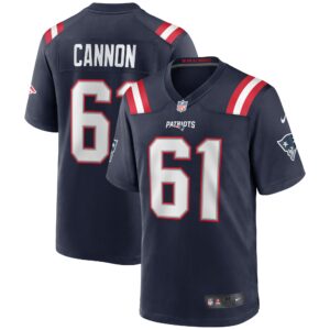 Men's New England Patriots Marcus Cannon Nike Navy Game Jersey