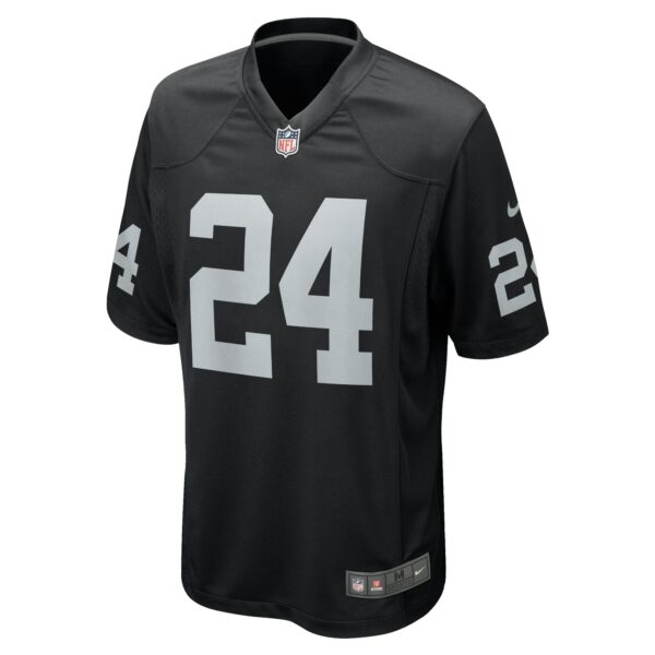 Men’s Las Vegas Raiders Marcus Peters Nike Black Team Game Jersey