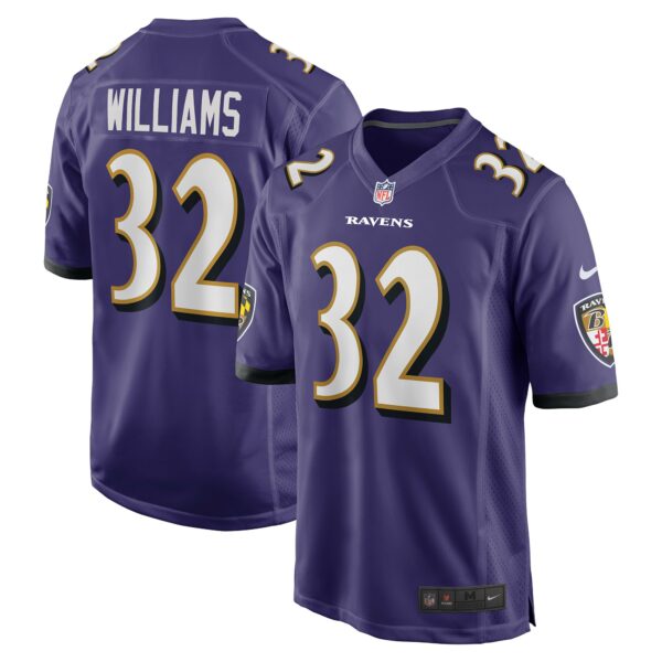 Men’s Baltimore Ravens Marcus Williams Nike Purple Game Jersey