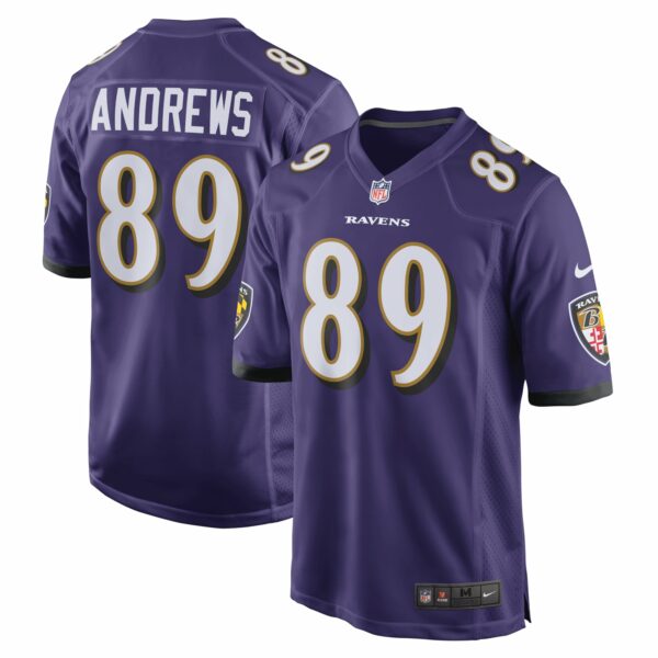 Men’s Baltimore Ravens Mark Andrews Nike Purple Game Team Jersey