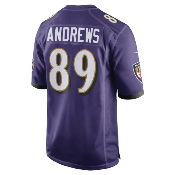 Men’s Baltimore Ravens Mark Andrews Nike Purple Game Team Jersey