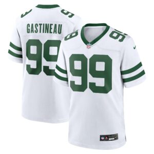 Men's New York Jets Mark Gastineau Nike White Legacy Retired Player Game Jersey